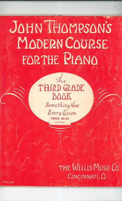  John Thompson's Modern Course For The Piano - The Third Grade Book by John Thompson